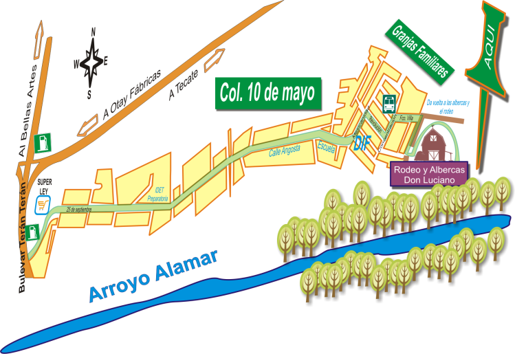 Mapa: Cortijo Don Luciano, Arroyo Alamar
